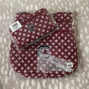 NWT Vera Bradley University of South Carolina Crossbody Purse and Wristlet